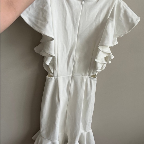 White Ruffle Dress - Picture 3 of 5
